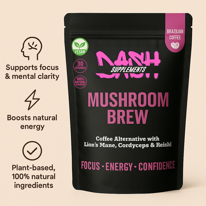 Dash mushroom brew feature and benefits